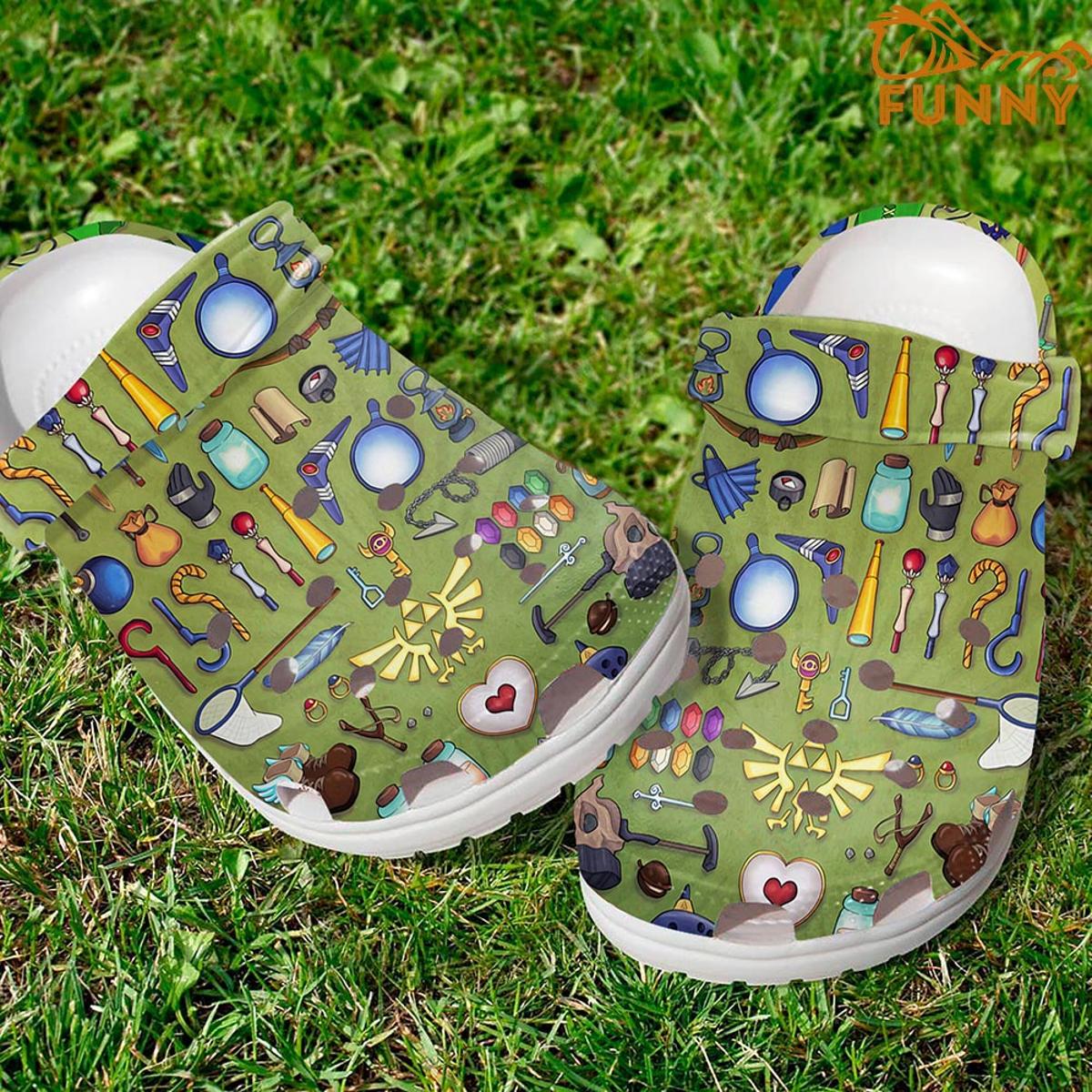 Majora Mask Pattern Gamer Crocs Shoes