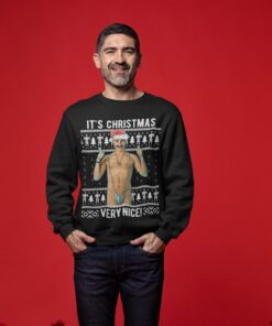 It’s Christmas Very Nice Borat Ugly Xmas Sweaters