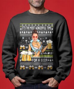 It’s The Most Wonderful Time For A Beer Custom Face Ugly Sweaters