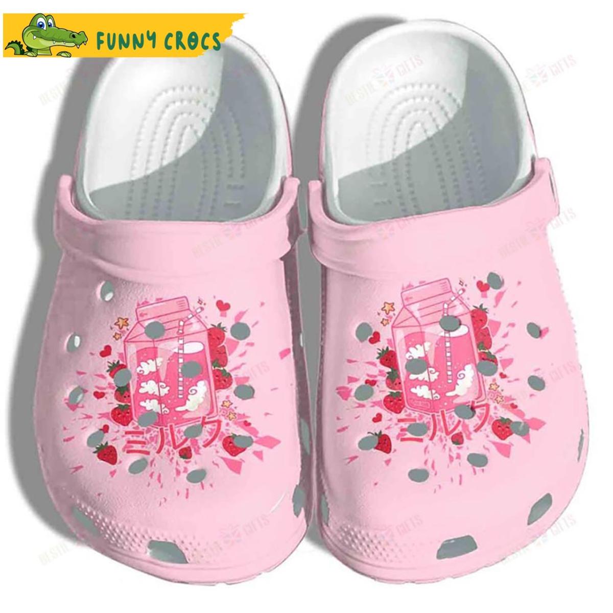 Pink Strawberry Crocs Sandals