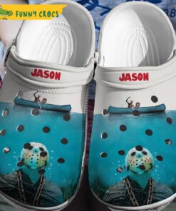 Personalized Shark Flower Crocs Shoes