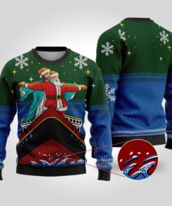 Jesus And Santa Titanic Funny Ugly Sweater