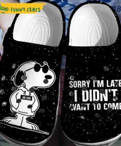 Joe Cool Snoopy Crocs Shoes