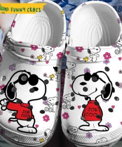 Joe Cool Snoopy Floral Crocs Sandals