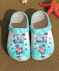 Just A Little Salty Flamingo Crocs Sandals