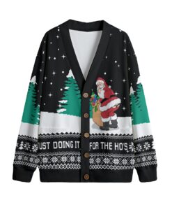 Just Doing It For Ho’s Santa Cardigan Sweater