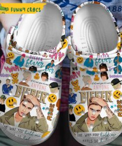 Justin Bieber Music Crocs Slippers