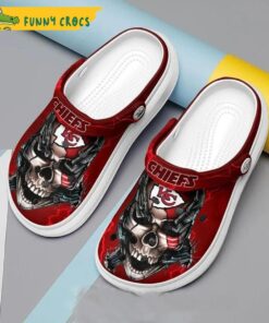 Kansas City Chiefs Skull Crocs Sandals