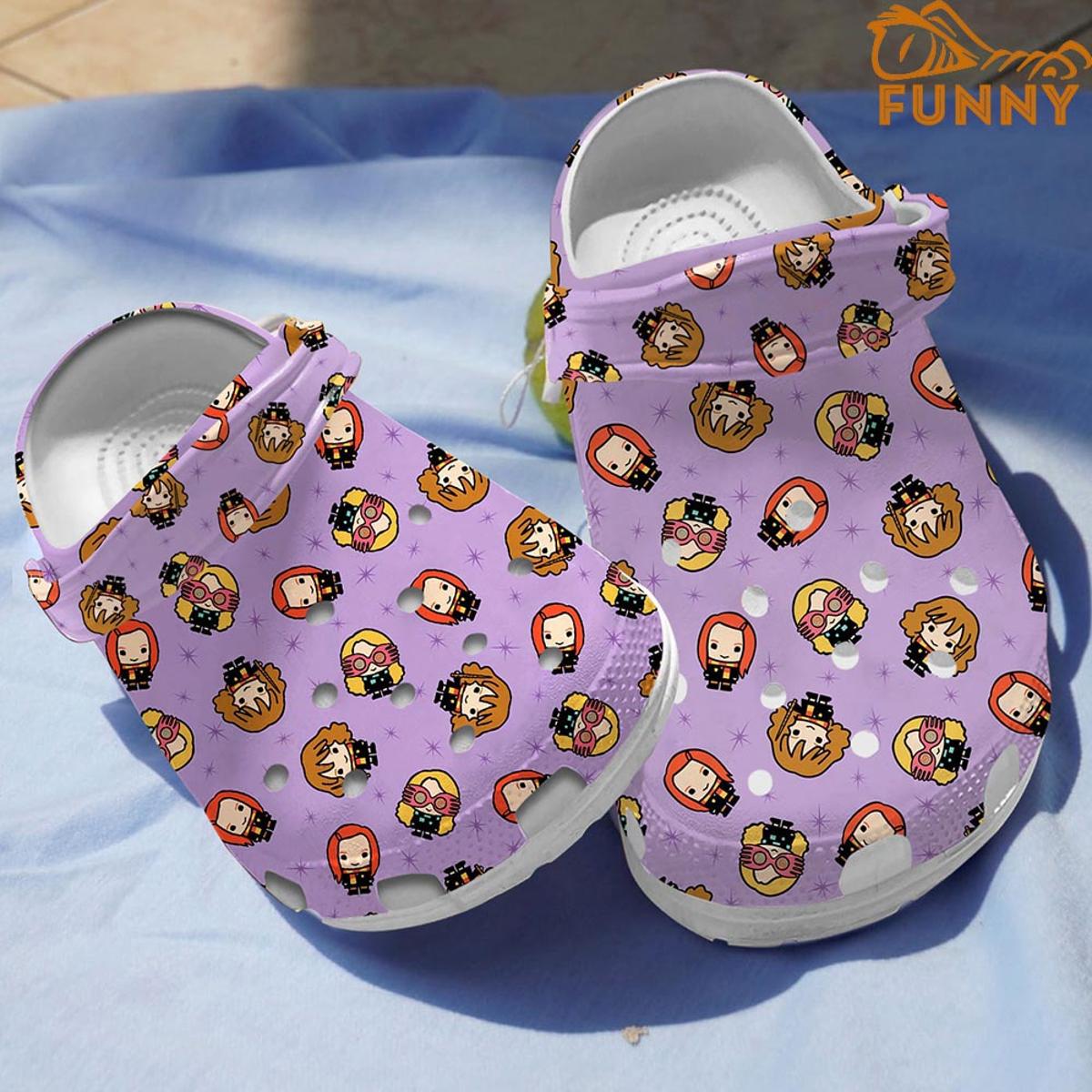 Kawaii Girl Harry Potter Crocs Light Blue