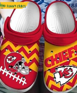 Kansas City Chiefs Lips Crocs Slippers