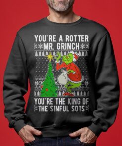 King Of Sinful Sots Grinch Christmas Sweater
