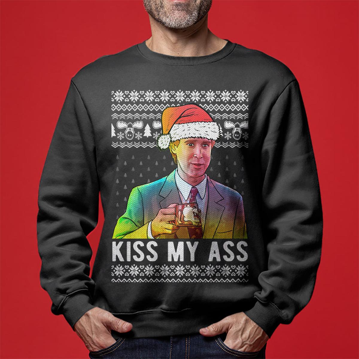 Kiss His Ass National Lampoon Ugly Sweater