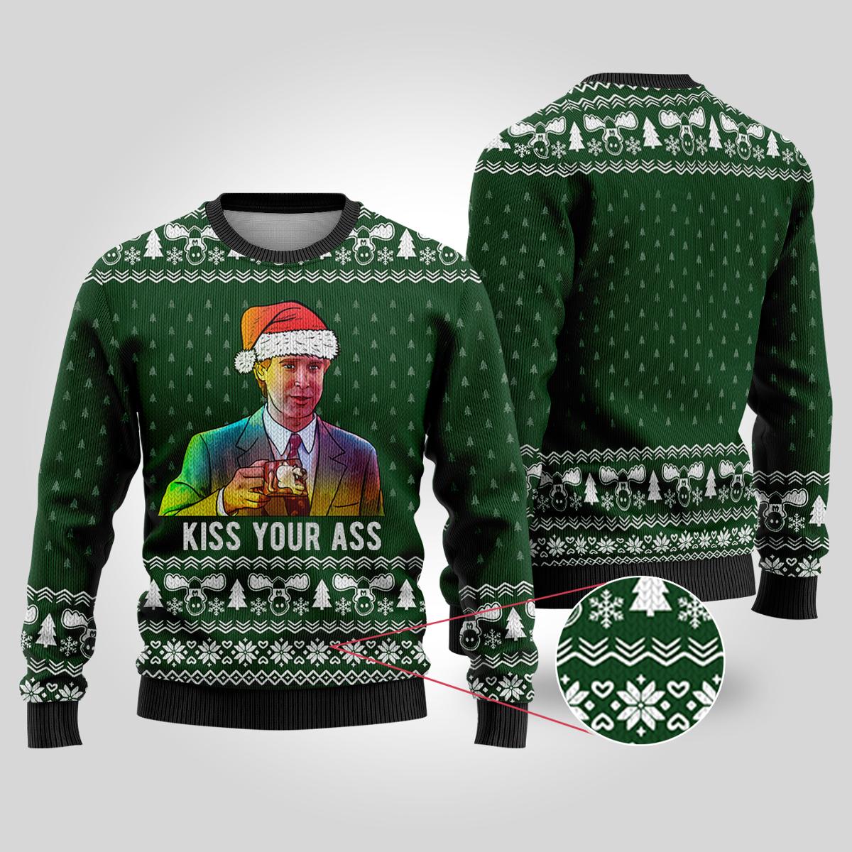 Kiss His Ass National Lampoon Ugly Sweater