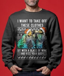 Kiss Your Body National Lampoon Mens Christmas Sweater