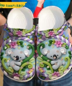 Koala Heart Crocs Clog Shoes