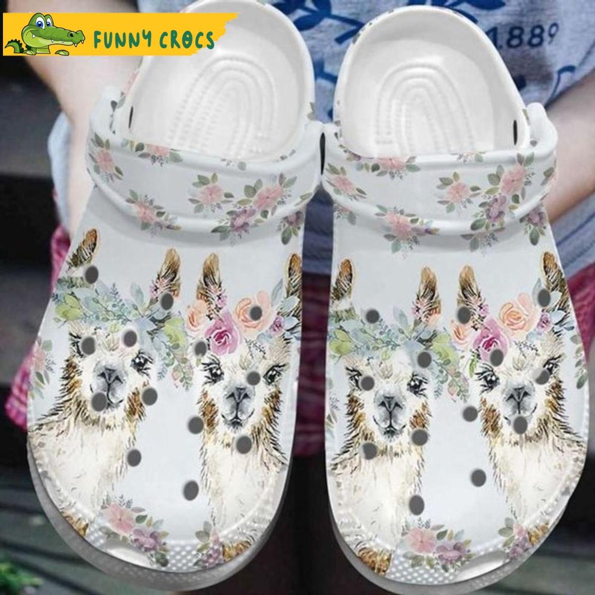 Pug Flowers Garden Floral Crocs Shoes