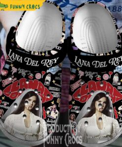 Lana Del Ray Smoking Black Crocs Sandals