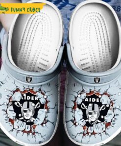 Personalized Crocs Oakland Raiders Shoes Mens