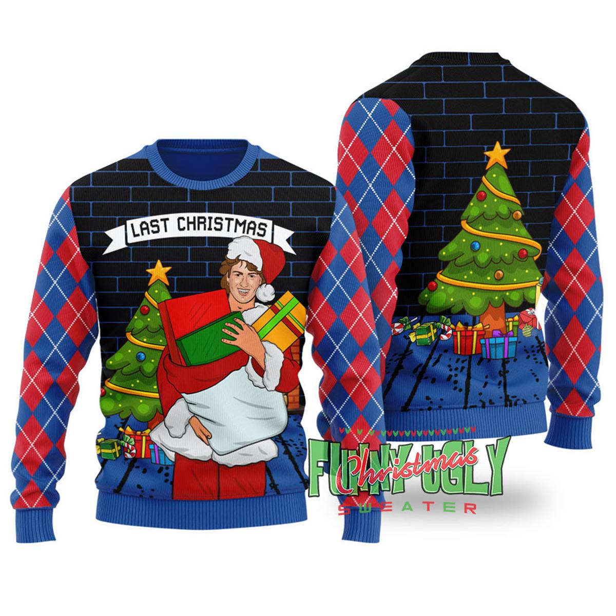 Last Christmas George Michael Funny Christmas Sweater