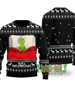 Lazy Grinch On Christmas Ugly Sweater