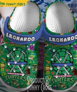 Leonardo Ninja Turtle Green Crocs Shoes