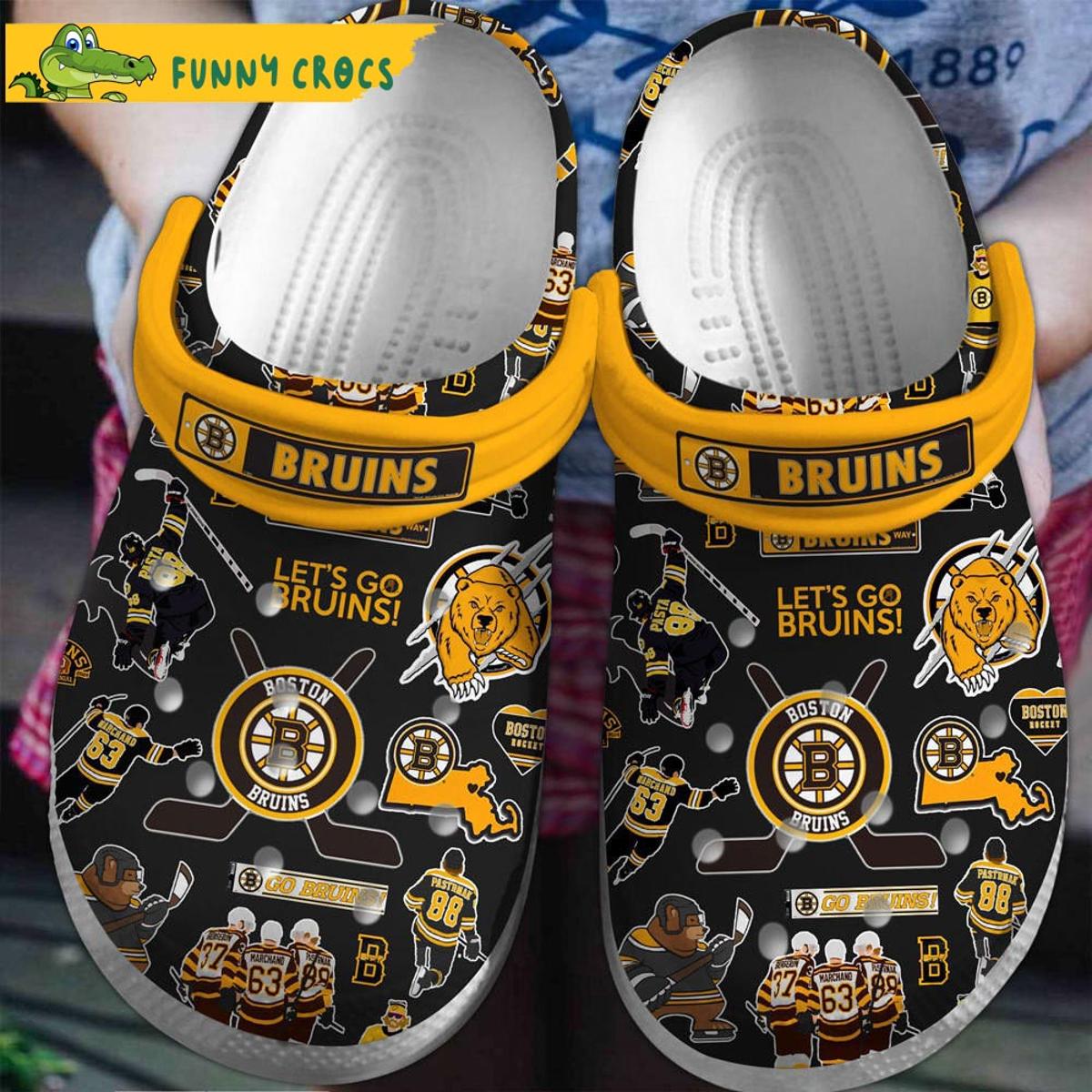 Lest Go Runs Boston Brunis Crocs Clog Slippers