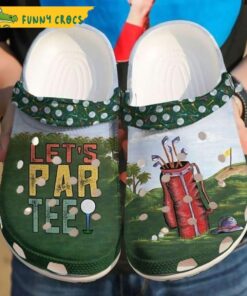 Let?€™s Par Tee Golf Crocs Sandals