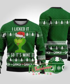 Licked It Grinch Christmas Sweater