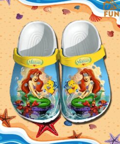 Little Mermaid Crocs Slippers