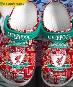 Liverpool Fc Premier League Soccer Crocs Slippers