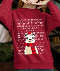 Llama Christmas Sweaters Women