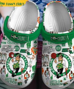 Logo Boston Celtics Crocs Clog Shoes