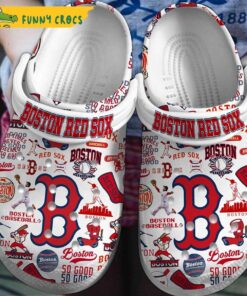 Logo Boston Red Sox Mlb Crocs Clog Shoes