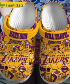 Los Angeles Lakers Nba Crocs Shoes