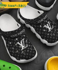 Louis Vuitton Black Lv Crocs Clog Shoes