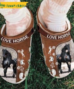 Love Horse Crocs Sandals