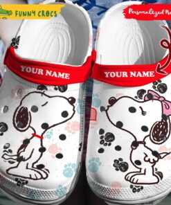 Lovely Snoopy Dog And Belle Classic Crocs Shoes