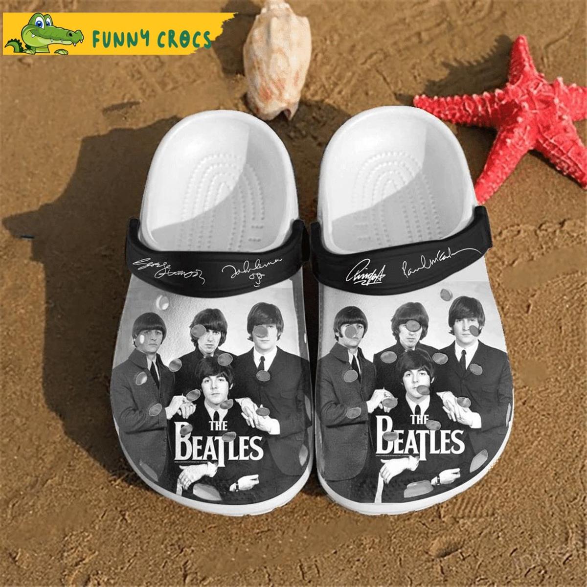 Funny Colorful The Beatles Crocs Shoes