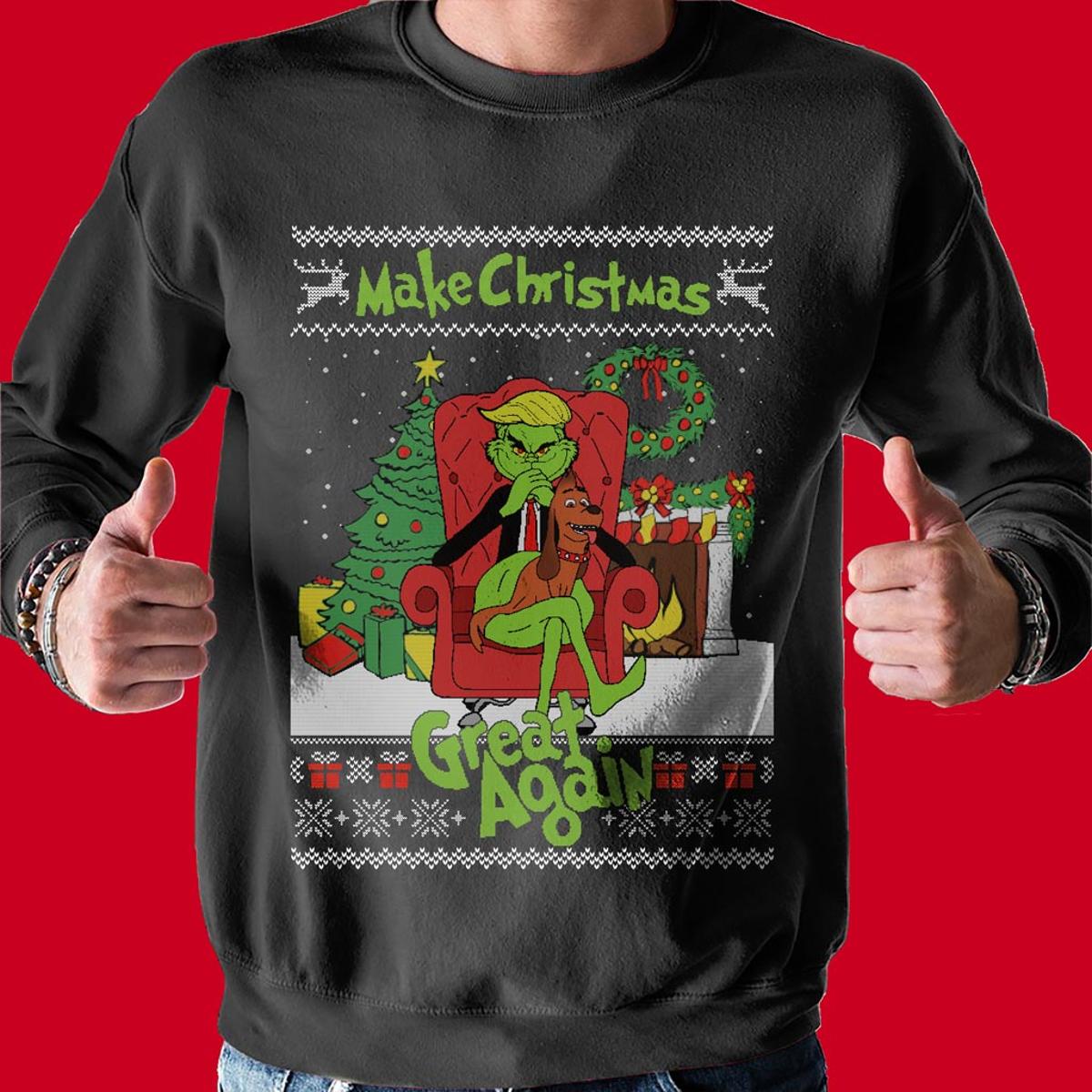 Keep Christmas From Coming Grinch Funny Christmas Sweaters