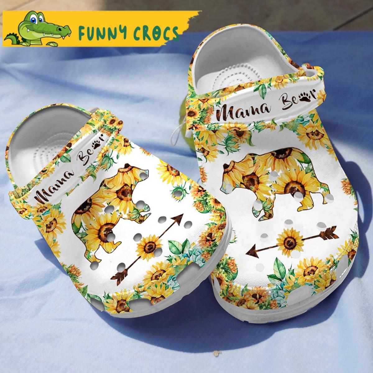 Momlife Sunflower Gifts Crocs Slippers