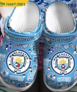 Manchester City Premier League Soccer Crocs Slippers