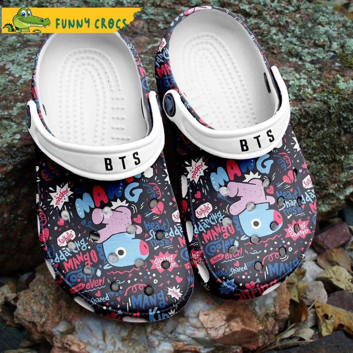 Logo And Flower Army X Bts Crocs Shoes