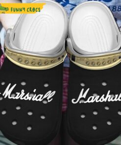 Marshall Black Music Crocs Clog Shoes