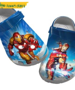 Marvel Sky Iron Man Crocs Shoes
