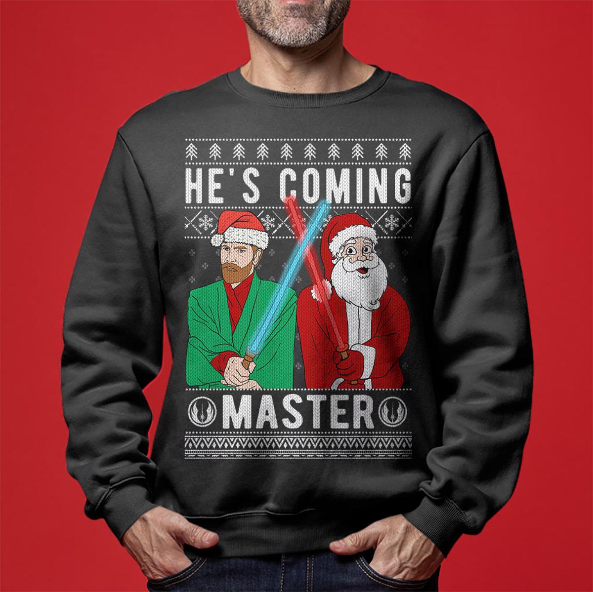 Santa Obi-wan Kenobi Funny Christmas Sweaters