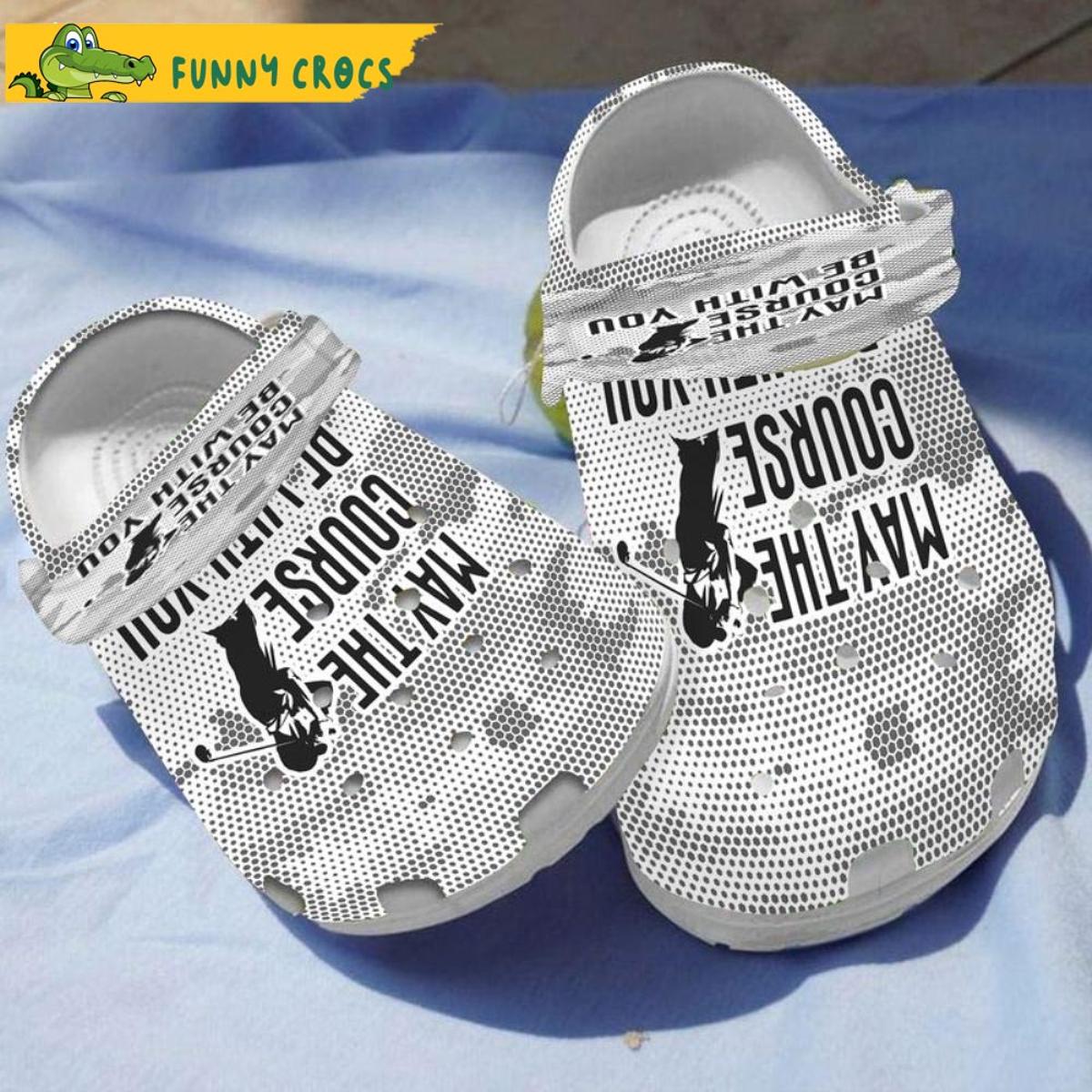 Personalized Wooden Band Golf Crocs Sandals