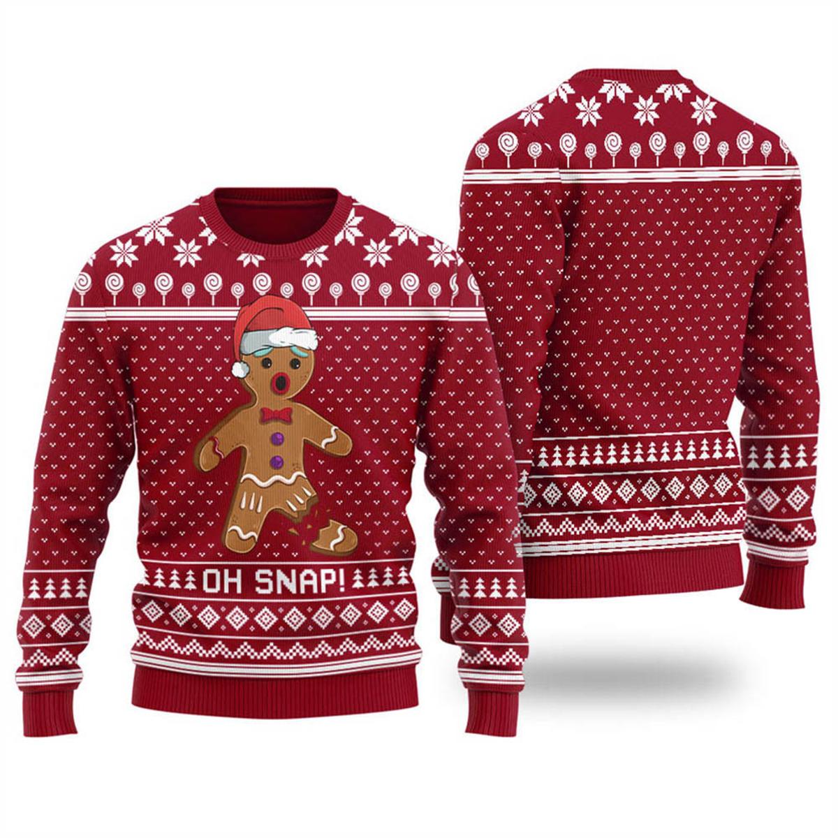 Gingerbread Mens Ugly Sweater