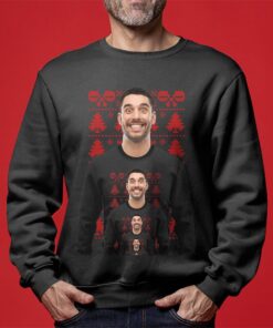 Mens Funny Endless Face Custom Womens Ugly Christmas Sweater