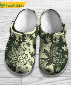 Mens Weed Crocs Slippers