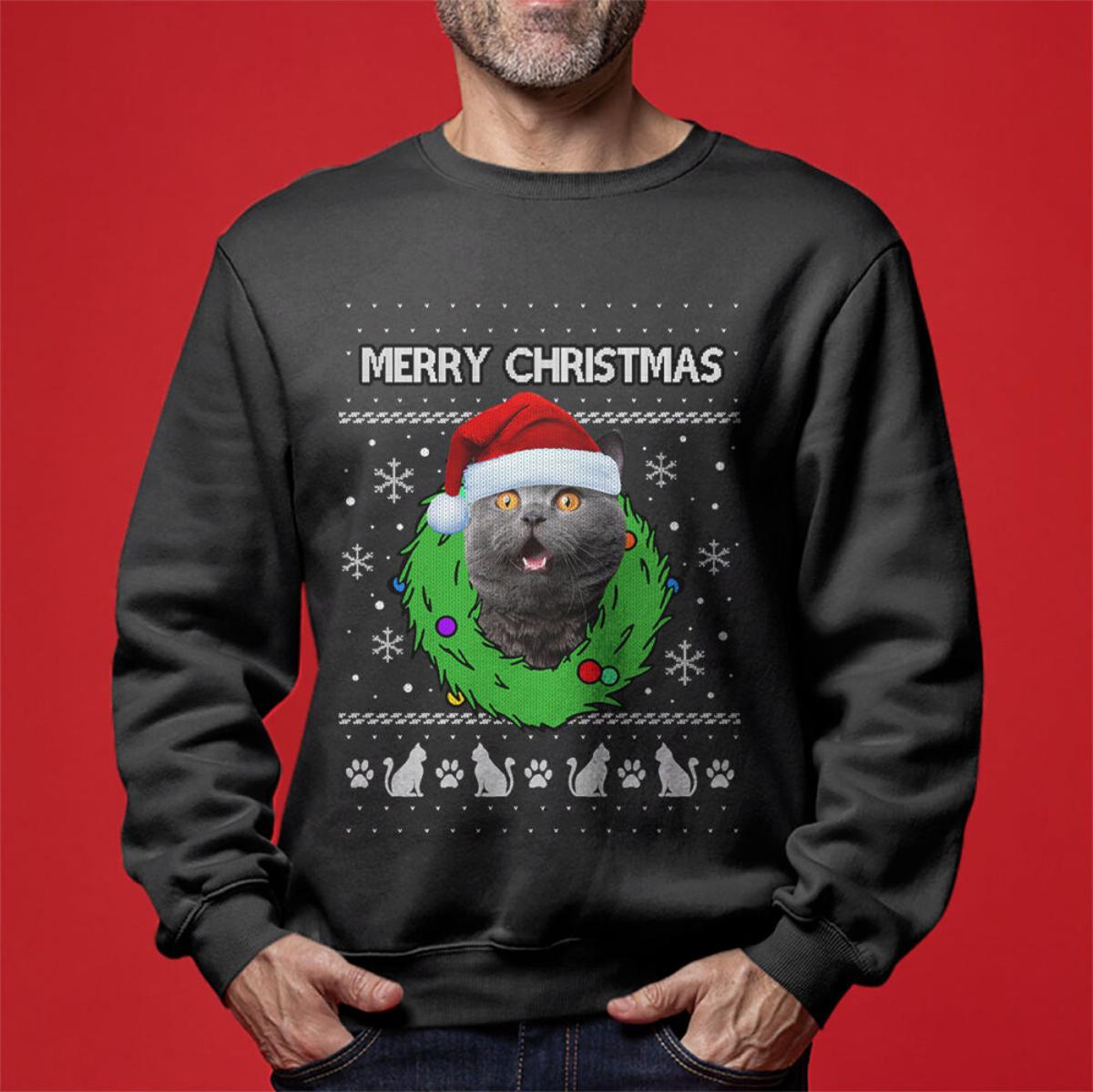 Merry Christmas Custom Dog Christmas Sweater